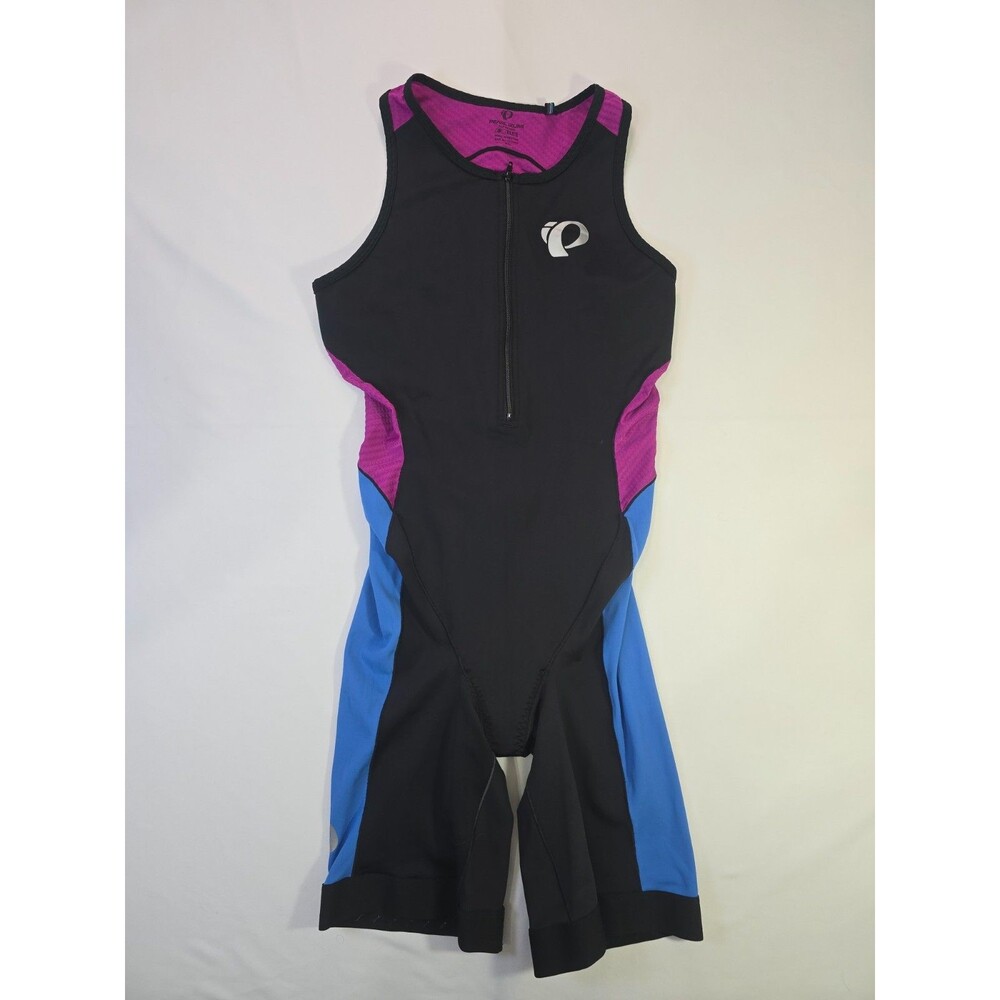 Pearl Izumi Black with Blue and Magenta Triathlon Jumpsuit